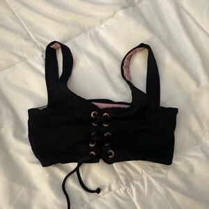 Maaji Black Bikini Top